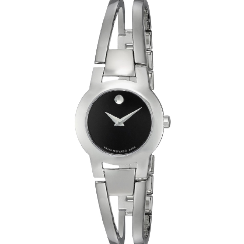 MOVADO Women's Amorosa Black Dial Watch 0604759